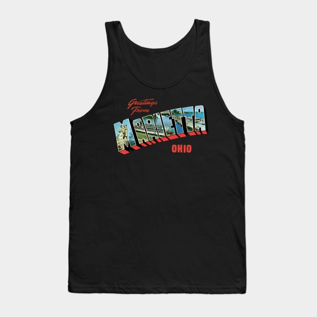 Greetings from Marietta Ohio Tank Top by reapolo